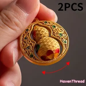 Casyour casual Chinese-style Fengshui Safety Gourd Keychain, a metal amulet for blessings, wealth, safety and success, ideal gift for career-focused individuals and a thoughtful present to turn fortune