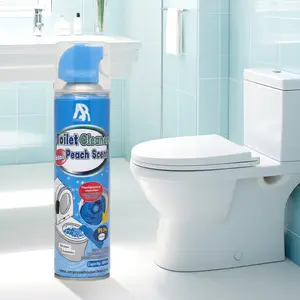 Amyrose Toilet bowl cleaner, Toilet Cleaning Foam – Just One Spray Lifts Stains and Odors · Expands to Clean Hard-to-Reach Areas · Leaves a Light Peach Freshness | household items · cleaning supplies and tools · Bathroom Cleaner