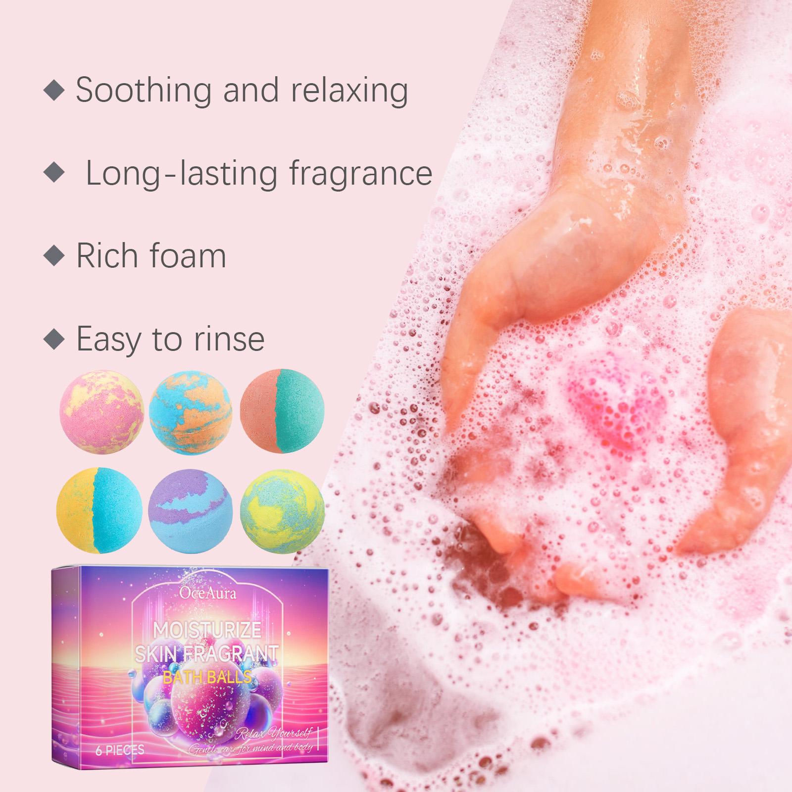 Moisturizing Bubble Bath Bombs - Deep Cleansing & Long-Lasting Floral Scent Moisturizing Bubble Bath Bombs - Deep Cleansing & Long-Lasting Floral Scent