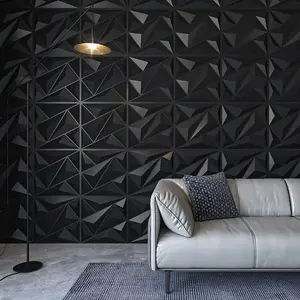 Minimalistic Geometric Pattern Wall Panel for Indoor Wall Decoration, PVC 3D Decorative Wall Panel for Home Living Room