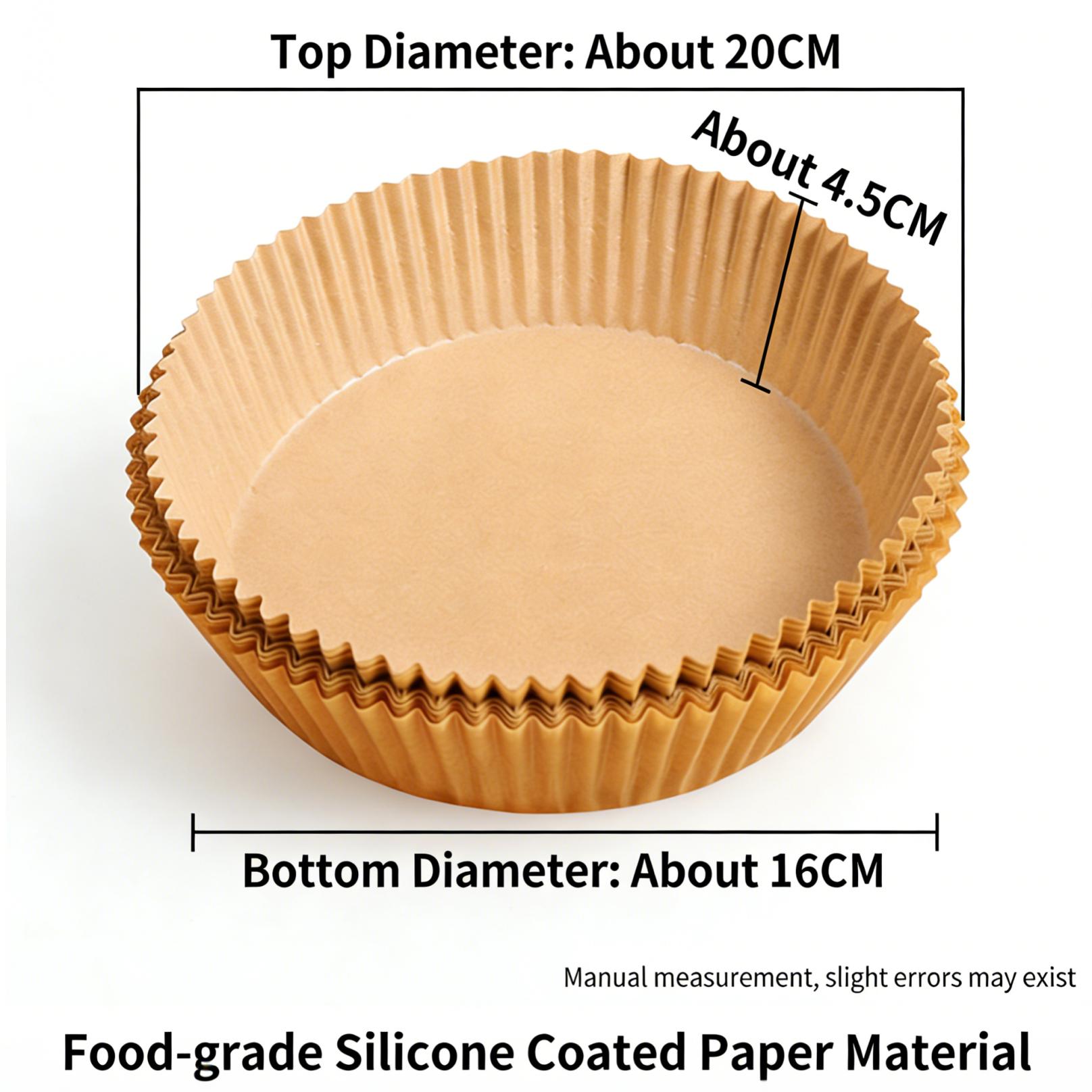 100PCS Premium Square Air Fryer Liners - Non-Stick, Oil-Resistant & Food-Grade Parchment Paper for Baking, Cooking & Microwave (Disposable & Convenient)