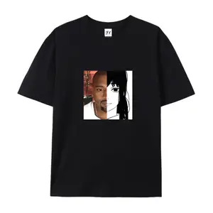 “Mitaka Asa” and "Kanye" CSM Retro Anime American-Style T-shirt - Casual style, 100% cotton fabric, made in the USA, dark comic street style, loose A-line fit.