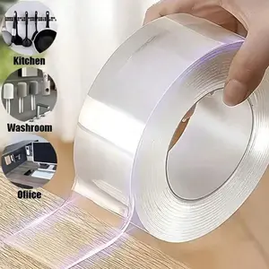 Double Sided Nano Tape, Strong Adhesive Tape, Multifunctional Tape for Installation & Hanging Painting, Suitable for Various Surfaces and Applications, Double Sided Mounting Tape