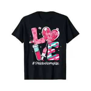 LOVE Phlebotomy Life Phlebotomist Valentines Day T-Shirt