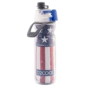 O2COOL MIST 'N SIP Misting Water Bottle 2-in-1 Mist And Sip Function - PATRIOT