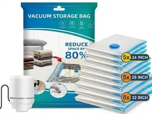 Vacuum bolsas para ropa empacar Vacuum Storage Bags Room Storage Supplies Dust-proof Compression Bags with Electric Pump for Home Organization Large winter blanket box  Household Organiser cordless extra capacity