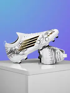 Football Shoes Fg/ag Long Studs for Artificial Grass, All-Season Anti-Slip Sports Shoes, Football Boots, Durable Outdoor Indoor Soccer Cleats