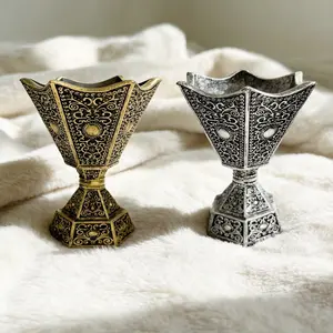 Mini Hexagonal Arabic Incense Burner, Ramadan Bukhoor Holder, Home Wedding Decoration, Home Fragrance Decor, Valentine's Day Gift, Resin Decorative Ornament