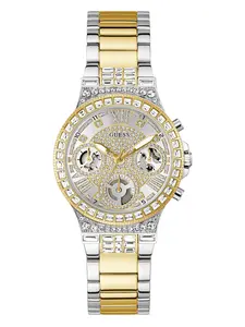 GUESS Female Two-Tone Multifunction Watch