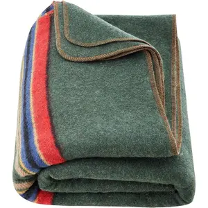 VEVOR Wool Camping Blanket, Large Warm Stadium Blanket, Flame Retardant, Great for Outdoors, Picnics, Hiking, Sports Events, Travel, Car Bushcraft Survival Kits, 64x 88, Army Green Wool BlanketsVEVOR Super Brand Day