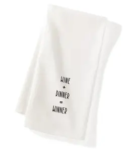 Wine Dinner Tea Towel