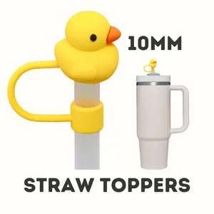 Straw Topper, Straw cover, Duck Straw Topper, 10mm Straw Topper