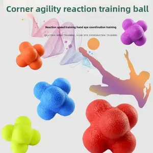 Hexagonal ball, high-elasticity reaction ball, agile ball, changing direction ball, speed ball, exercise reaction ability