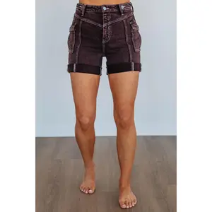 Asia KanCan Shorts - Burgundy