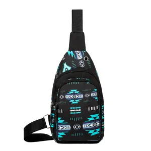 Nu Trendz Native Southwest Crossbody Sling Bag for Men & Women - Adjustable Strap, Lightweight Aztec-Style Lightweight Shoulder Chest Bag Multifunctional