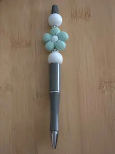 Chunky Flower Beaded Pen