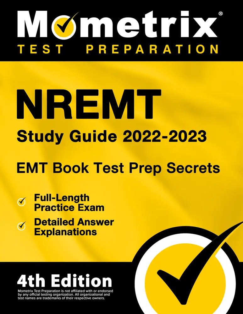 USED Book - EMT Book 2022-2023 - Nremt Study Guide Secrets Test Prep, Full-Length Practice Exam, Detailed Answer Explanations: [4th Edition] by Matthew Bowling (Paperback) - english