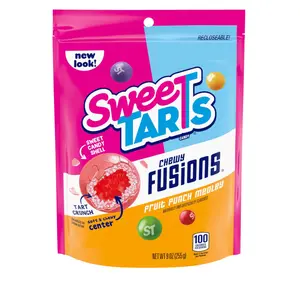 SweeTARTS Chewy Fusions Candy, Fruit Punch Medley, Sweet and Tart, 9 Ounce