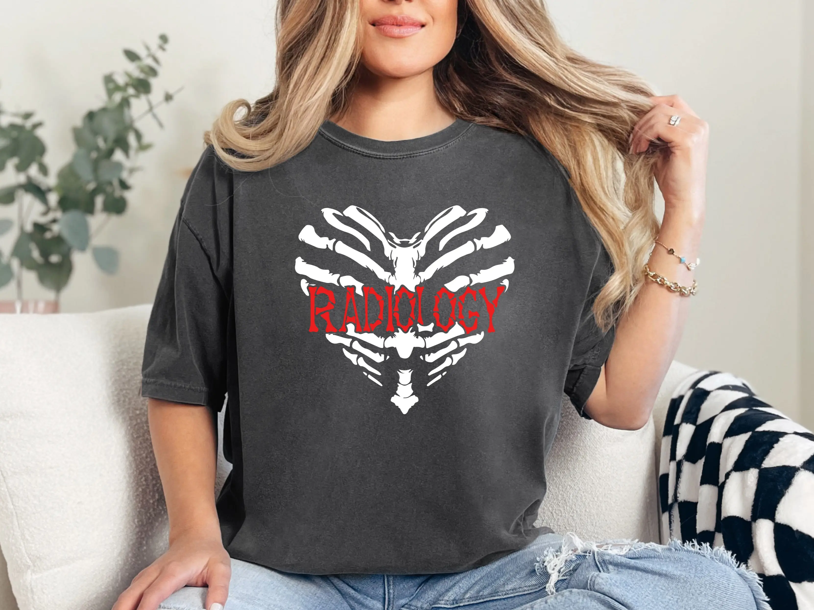 Radiology Heart Comfort Colors Shirt, X-ray Technician Gift T-shirt, Radiology Nurse Gift Tee, Radiology Tech T-shirt, Rad Tech Tee, Radiology Student Graduation Gift T-shirt