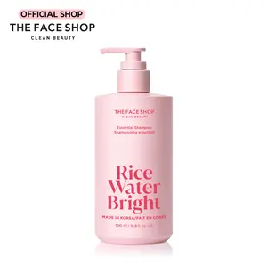 [THE FACE SHOP] Rice Water Bright Essential Shampoo | Korean Hair Care for Dull, Dry & Damaged Hair | Gentle Cleanse with Rice Protein, Ceramide, Lipids & Vitamins | Strengthens Roots & Helps Prevent Hair Loss for Silkier, Smoother Hair