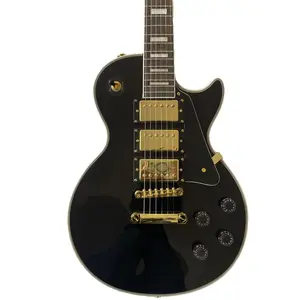 Black guitar,HHH pickups, solid mahogany body, rosewood fretboard, 6-string