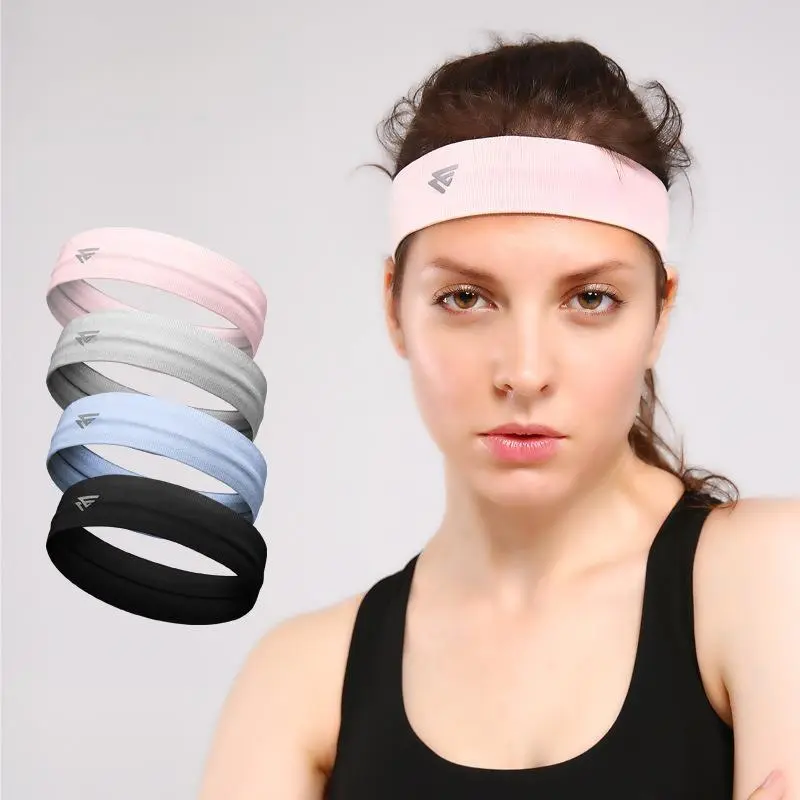 Workout Headbands for Women & Men, Stretchy Quick-Dry Athletic Sweatband with Non-Slip Silicone Grip for Yoga & Running, Workout Headbands Women