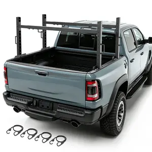 【Yzona】Heavy-Duty Steel Pickup Truck Bed Ladder Rack, 300 lbs Load Capacity, 44-84 in Wide Fit, Truck Accessories for Storage & Cargo Carry (Kayak, Lumber)
