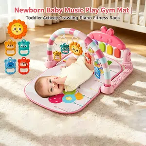 Interactive Baby Activity Mat with Music Piano and Night Light, Educational Toy for 0-3 Years, Perfect Gift for Holidays