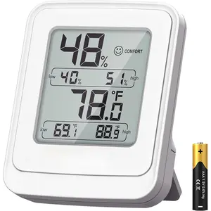 TP150 Greenhouse Thermometer Hygrometer, IPX5 High-Humidity Resistant Temperature and Humidity , High/Low Records Humidity Meter for Indoor Grow Tents, Reptile(Previously )