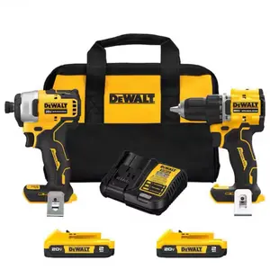 DEWALT ATOMIC 20-Volt MAX Lithium-Ion Cordless Combo Kit (2-Tool) with (2) 2.0Ah Batteries, Charger and Bag