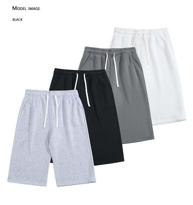 Pack of 4 men’s summer casual athletic shorts, three-quarter length, loose straight fit, comfortable and breathable