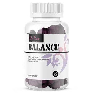 Dr. Ken BALANCE™ PMS & Cycle Support Gummies with Vitamin B6 Cranberry Extract Chasteberry & Dong Quai for Hormone Balance Mood Swings & Skin Clarity