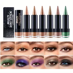 2 in 1 Eyeshadow & Eyeliner Pen, 1 Count Long Lasting Shimmering Eye Shadow Pen, High Pigmented Eye Makeup Products for All Styles and Occasions, Cosmetic, Glitter Eyeshadow Stick