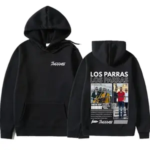Rapper Los Parras Tour Harajuku High Quality Graphic Hoodies Mens Pullovers Unisex Y2k Clothes Aesthetic Sweatshirts Streetwear 1MV