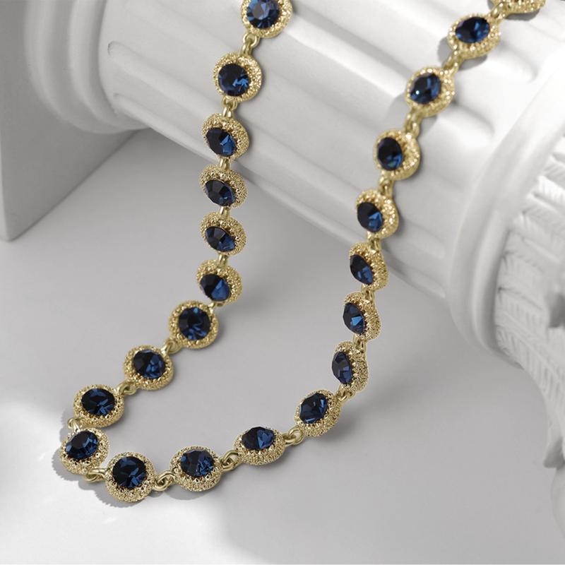 Czech Diamond Necklace & Bracelet Set – Romantic Jewelry Gift for Girlfriend, Anniversary & Birthday