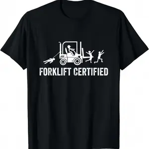Forklift Certified Shirt, Funny Certified Forklift Operator T-Shirt Graphic tees
