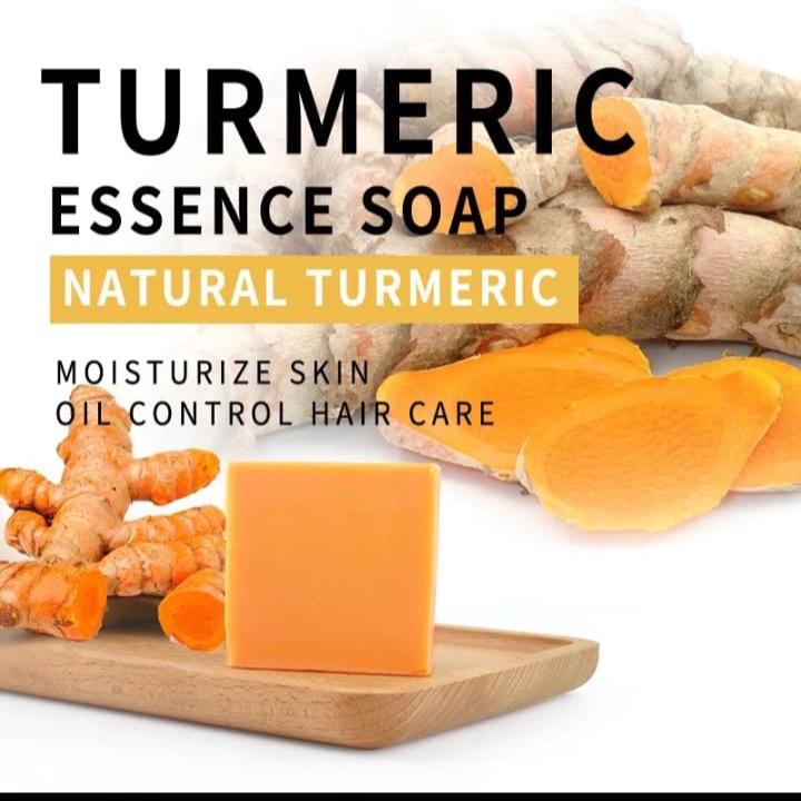 Organic Turmeric & Kojic Acid Soap for Body and Face Care - 3.5oz Net Weight - Facial, Coconut