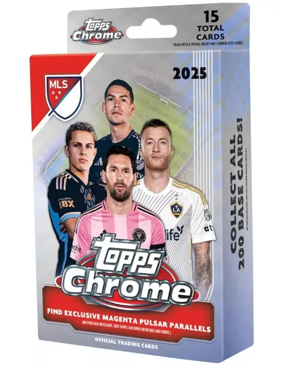 2025 Topps Chrome MLS Soccer Hanger Box