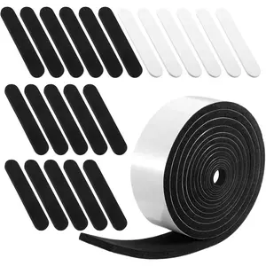 23-Piece Hat Size Tape Reducer Set – Self-Adhesive Foam Hat Sizer Strips for Adjustable Fit, Mixed Sizes for Caps, Caps Inserts & Comfortable Wear, White & Black