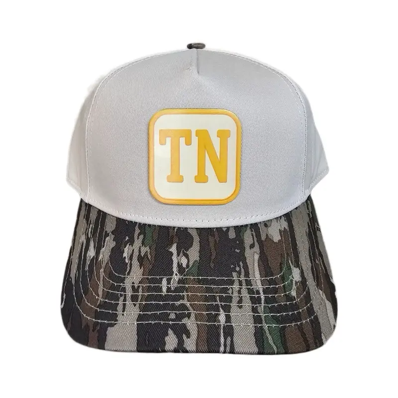 TN - Richardson 112 Trucker Hat with Snapbexx Patch - Black Mid-Profile Adjustable Snapback Hat for Adults