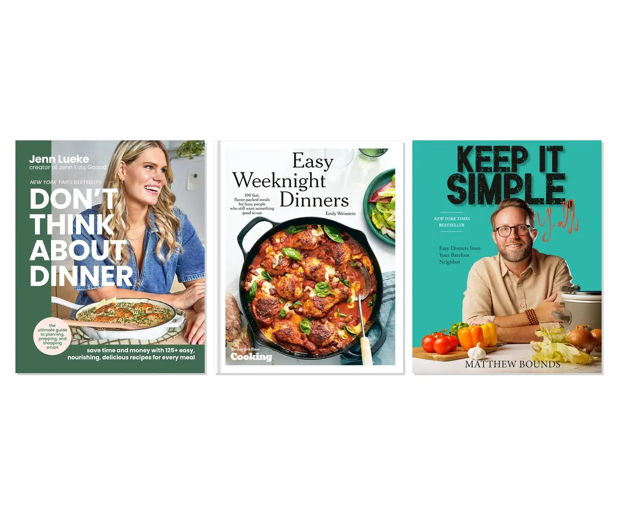 Quick Weeknight Winners 3-Book Complete Bundle Set - Easy Dinner Cookbooks - Hardcover