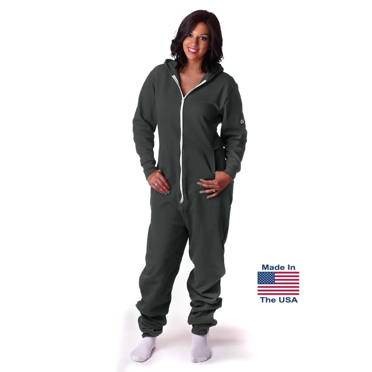 CoZone USA Adult Onesie - Graphite