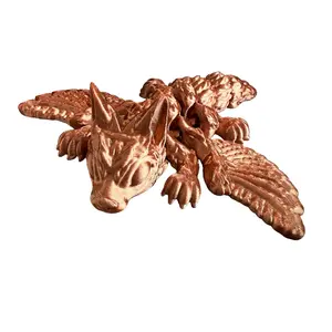 Tiny Winged Wolf - 6.5 Inches - Desktop or Fidget Toy - Articulated Mythical Wolf - 3D Printed - Choose a color!