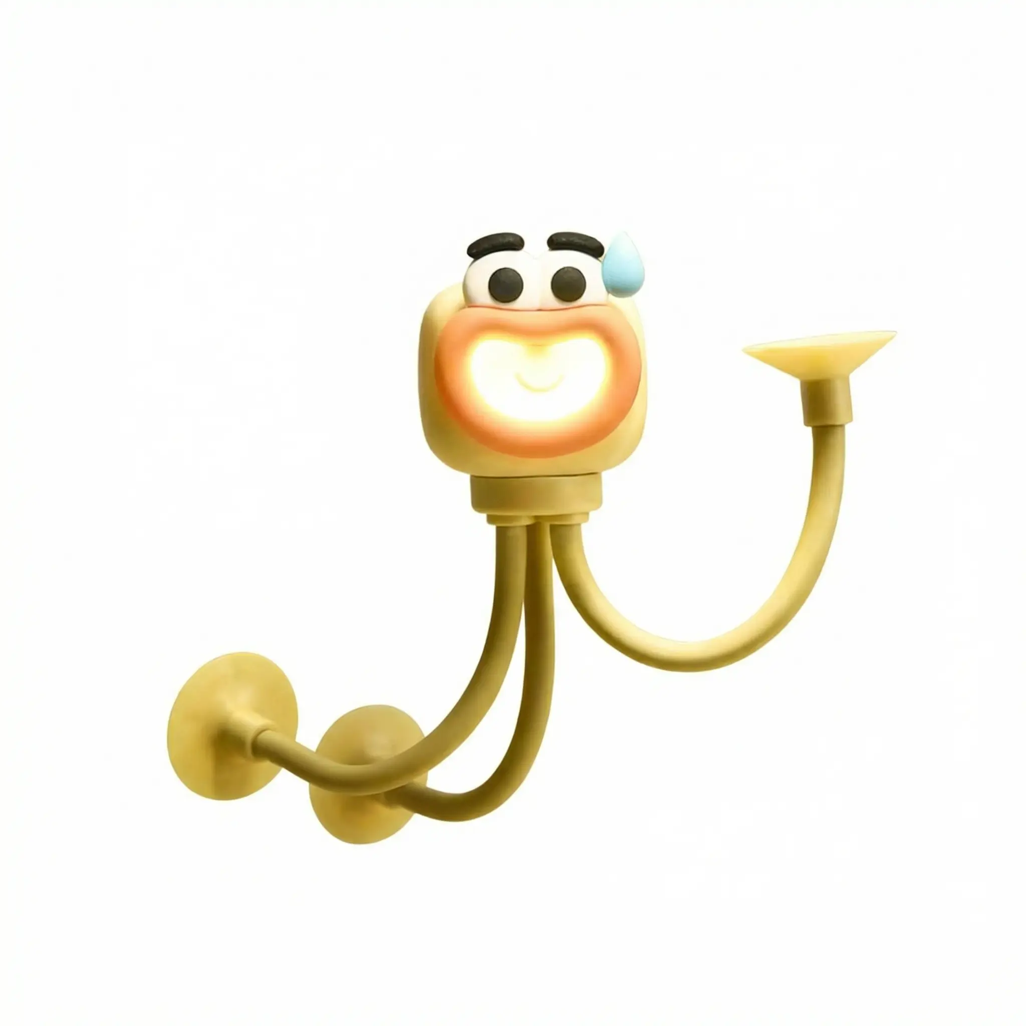 Goofy Glow Octopus Tentacle Night Light – Battery Replaceable Suction Cup Lamp，gift for people