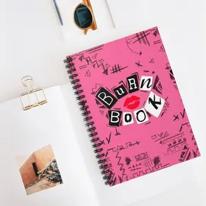 Burn Book Spiral Notebook - Fun and Sassy Journal for Teens, Perfect for Back to School, Gift Ideas, Birthday Present, Note Taking