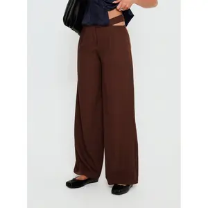 Alys Cut Out Straight Leg Pant Brown