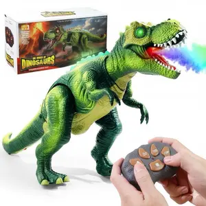Remote Control T-Rex Dinosaur Toy – Large RC Dino with Lights, Mist Spray & Realistic Roaring Sounds, Perfect Gift for Kids