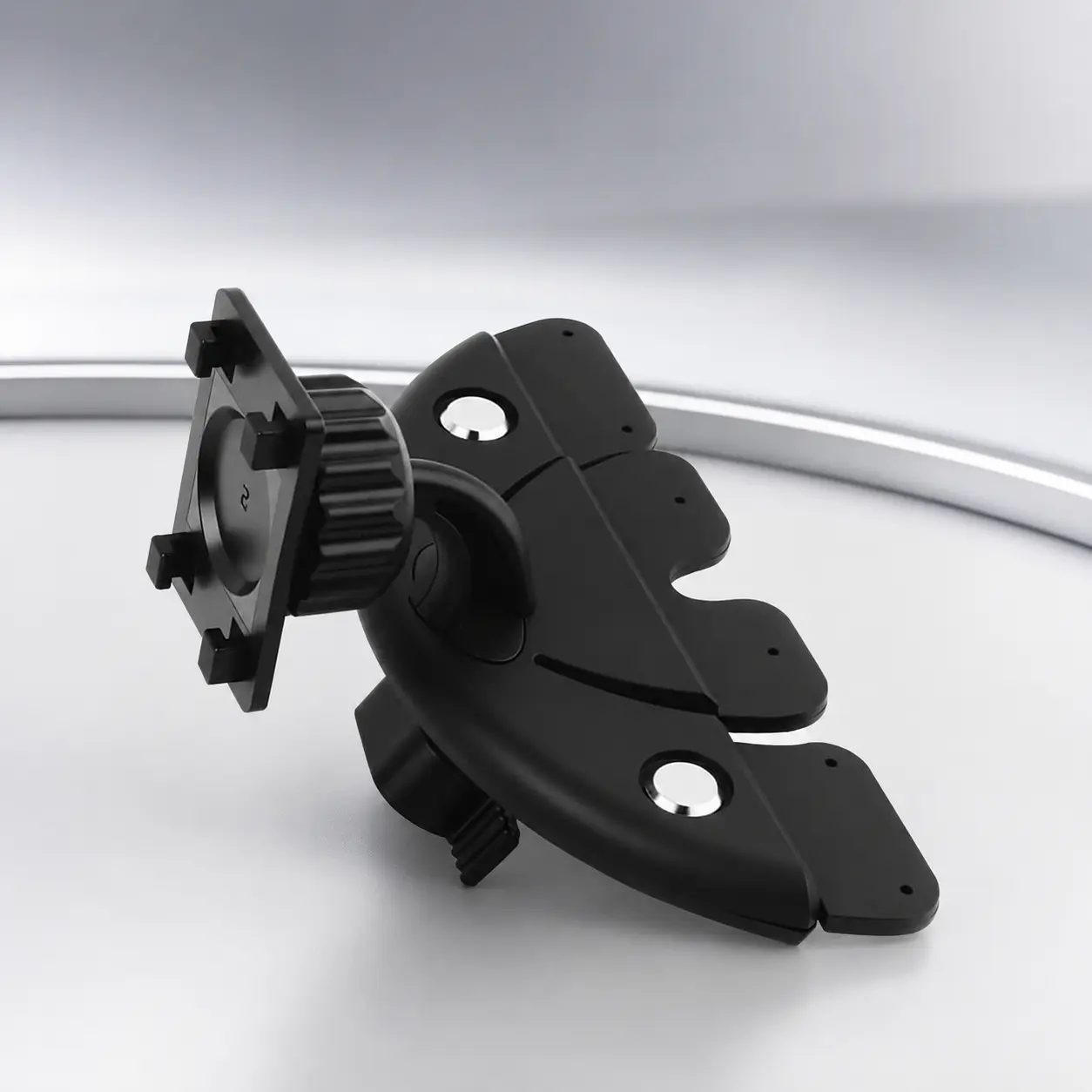 CD Slot Car Screen Mount 360 Degree Rotatable Universal Display Holder with Triangle Stabilizing Support for Dashcam GPS
