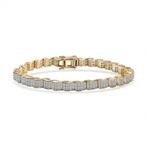 Luxuriant Lab Grown Diamond G-H SI 4.50 Ct Tennis Bracelet in 18 K Vermeil Yellow Gold Plated Sterling Silver 7.25 In Birthday Christmas Gifts Luxuriant Lab Grown Diamond G-H SI 4.50 Ct Tennis Bracelet in 18 K Vermeil Yellow Gold Plated Sterling Silver 7.25 In Birthday Christmas Gifts