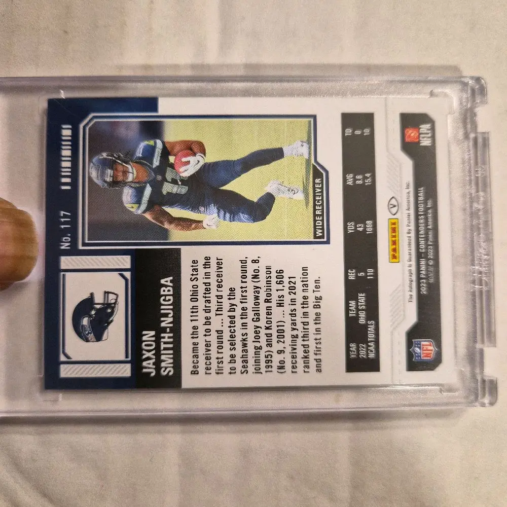 Panini 2023 Contenders Jaxon Smith-Njigba #117 Midfield Ticket